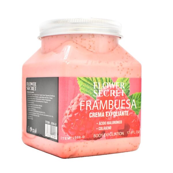 Exfoliante En Tarro De Frambuesa Flower Secret 500Ml