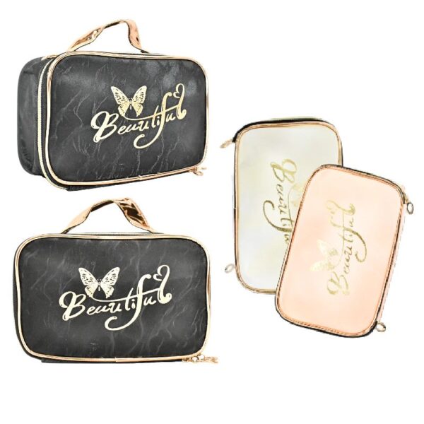 Cosmetiquera Con Letras Beautiful Con Mariposa