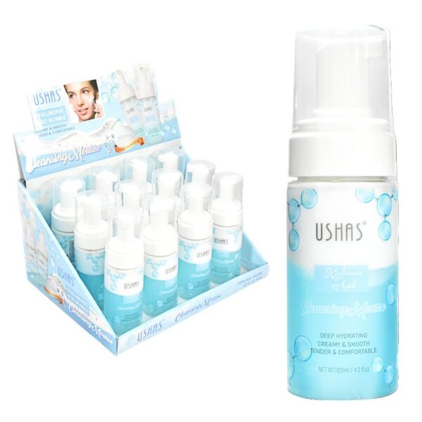 Espuma Facial Ushas De Acido Hialuronico 120Ml