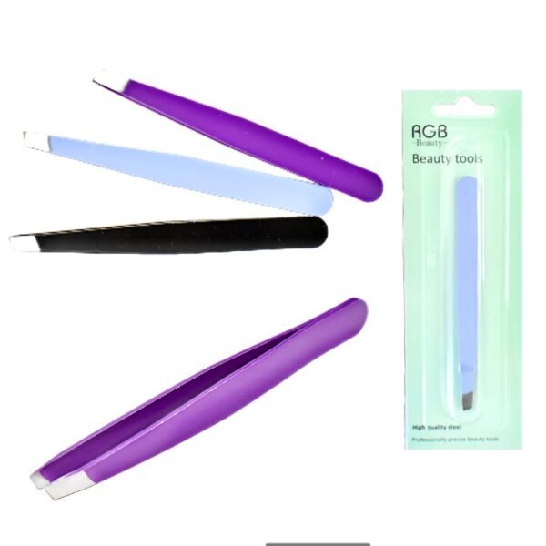 Pinza Para Ceja Rgb Beauty Tools Empaque Verde