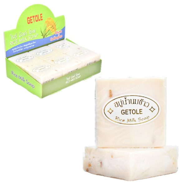 Jabon En Barra De Leche Y Arroz Getole 65G
