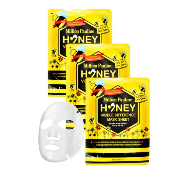 Mascarilla Facial De Miel Million Pauline 23Ml Empaque Amarillo Con Negro