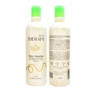 Shampoo Therapy Con Tratamiento Para Cabello Seco Poroso Y Dañado De Coco Y Keratina 500 Ml