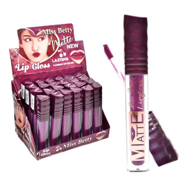 Labiales Miss Betty Matte Tapa Morada