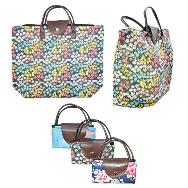 Bolsa Plegable De Mano Con Estampados Surtidos Grande