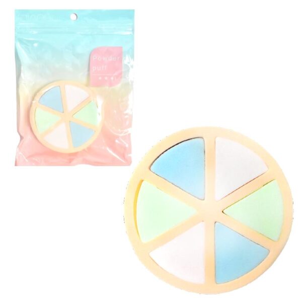 Esponja Facial En Forma De Quesitos Powder Fuff