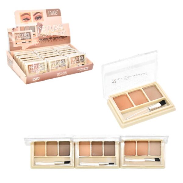 Trio De Sombras De Cejas Con Aplicador Ushas