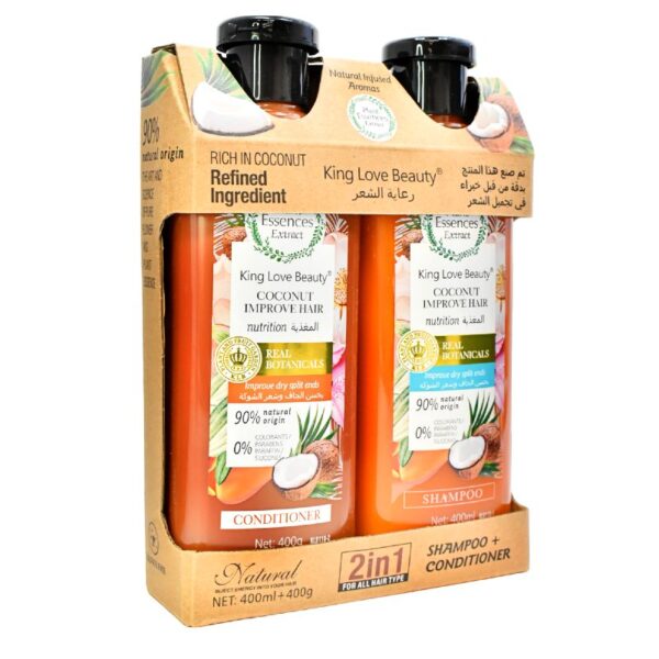 Set De Shampoo Y Acondicionador De Coco Plant Essences 400G