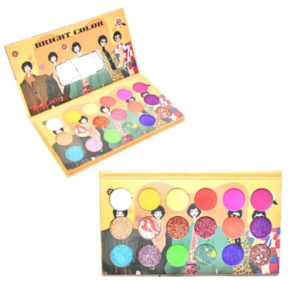 Sombras Bright Color Ten Coco 18 Colores