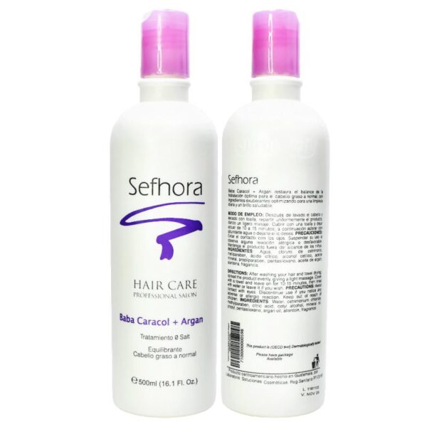 Tratamiento Para Cabello Sephora Baba De Caracol Y Argan 500Ml