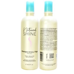 Shampoo Natural Shine De Arroz Y Trigo 0 Frizz