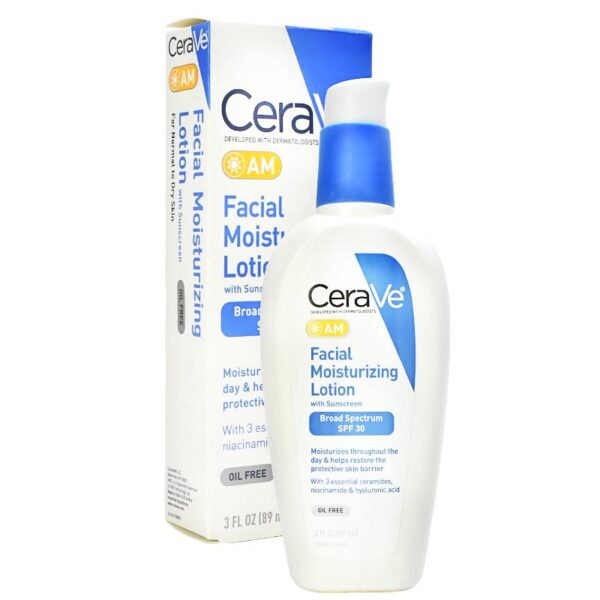 Cerave Am Loción Hidratante Facial Con Protector Solar 89 Ml