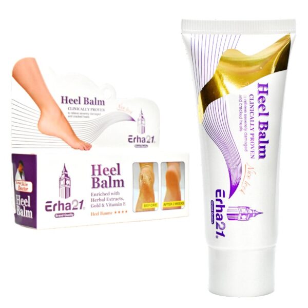Balsamo Para Pies Erha 21 Caja Blanca Con Morado Claro 50Ml
