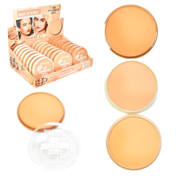 Polvos Compactos Matificantes  Iman Of Noble 3 Tonos