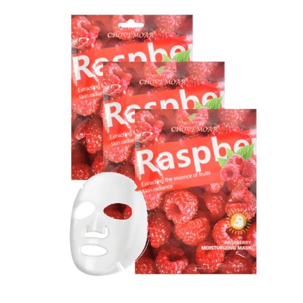 Mascarilla De Frambuesa Presentación Empaque Rojo de Frambuesas Chovemoar