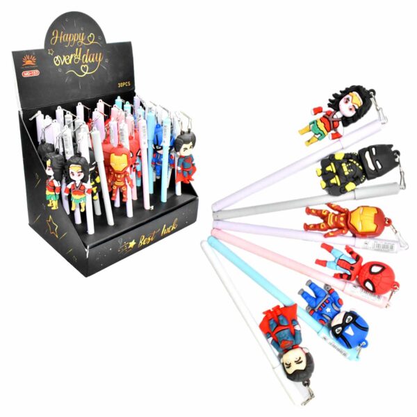 Lapiceros Con Adornos De Superherores Y Disney Punta 0.5Mm