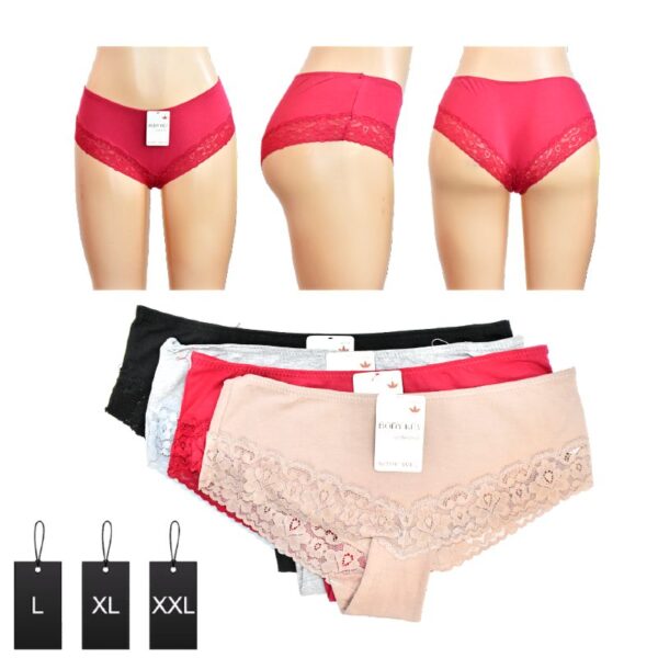 Blumer Con Encaje inferior Colores Y Tallas Surtidas