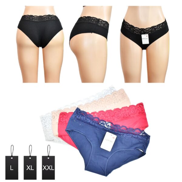 Blumer Con Encaje superior Colores Y Tallas Surtidas