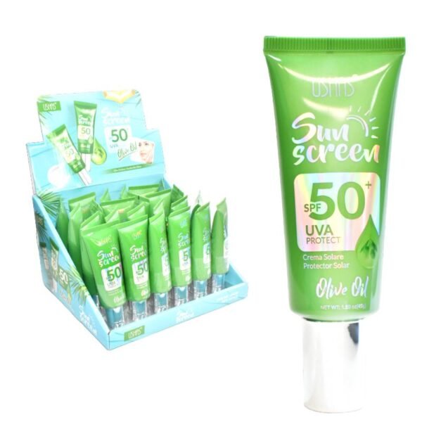 Protector Solar Spf50 Uva Protect De Oliva Ushas Verde 45G