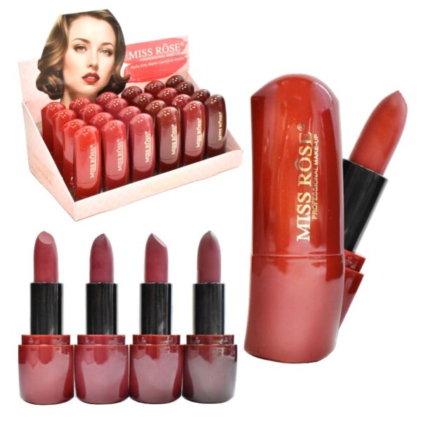 Labiales Miss Rose Matte Presentacion Ovalada