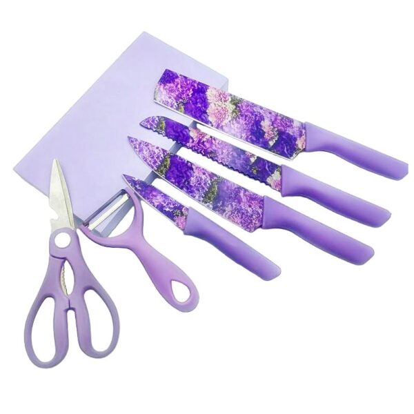 Set De Cuchillos, Pelador Y Tijera Knife