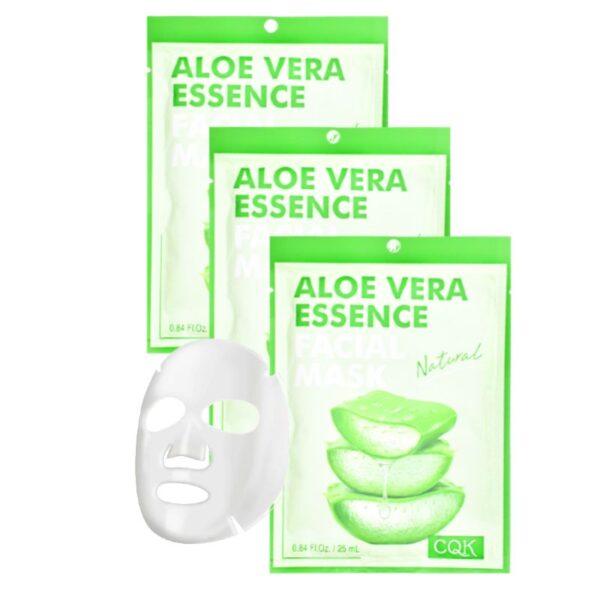 Mascarilla De Aloe Vera Natural Cqk Empaque De Borde Verde