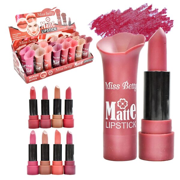 Labiales En Forma De Tulipan Matte Lipstick Beautiful Flowers Miss Betty
