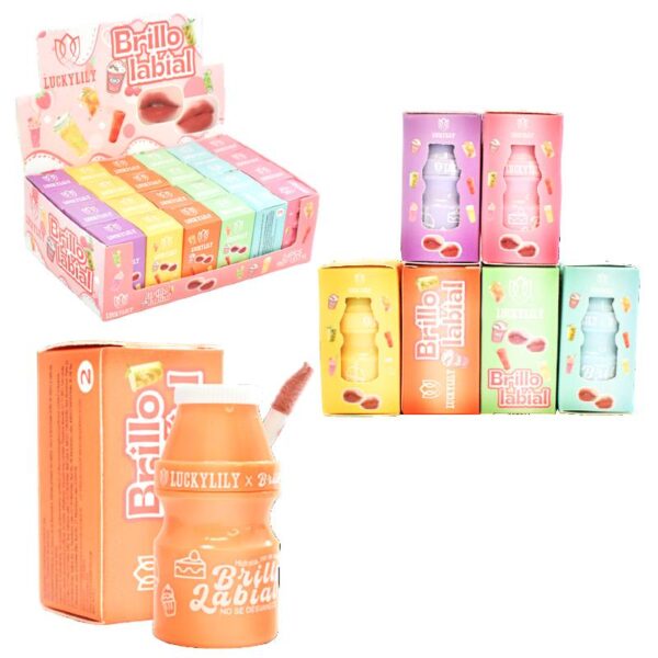 Labial Liquido Lucky Lily Colores Surtidos Cajas De Colores Y Envases