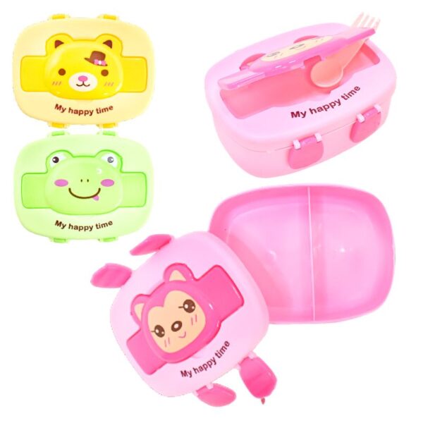 Topper My Happy Time De Dos Compartimentos Con Cubierto Colores Y Diseños Surtidos