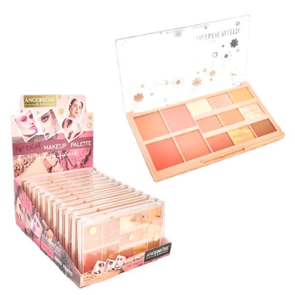 Sombras Para Ojos De 13 Colores Angel Rose Pop Color