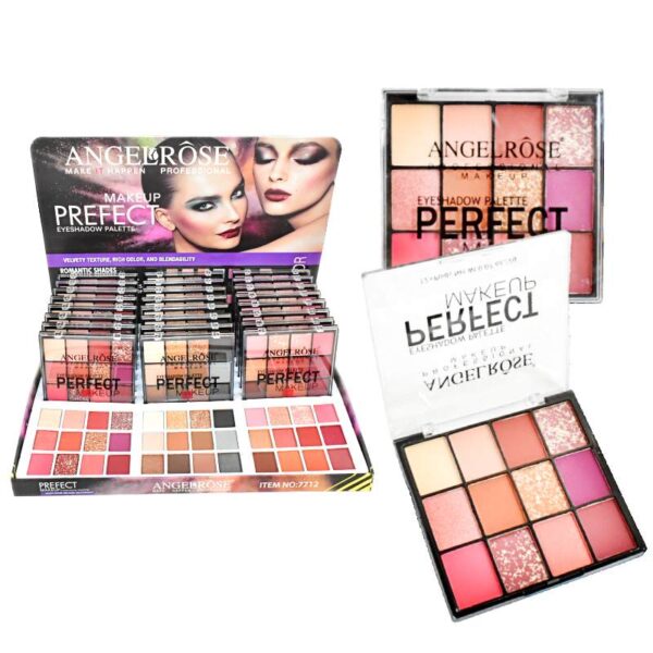 Sombras Para Ojos Perfect Make Up De 12 Colores Angel Rose