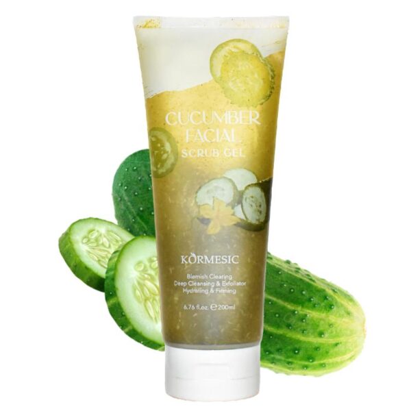 Exfoliante Facial En Gel Con Extracto De Pepino Kormesic Presentacion En Tubo 200Ml