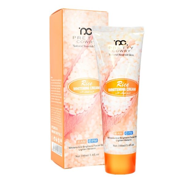 Cremas Blanqueadora De Arroz Pretty Cowry 100Ml