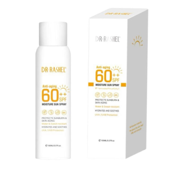 Protector Solar en Spray Anti-Envejecimiento  Resistente Al Agua y Al Sudor  DR Rashel 150 ML