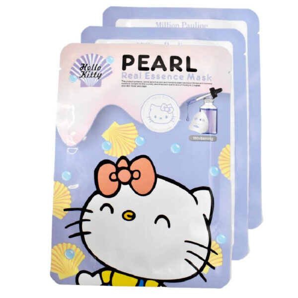 Mascarilla Facial de Extracto de Perla Portada de Hello Kitty Morada Milion Pauline