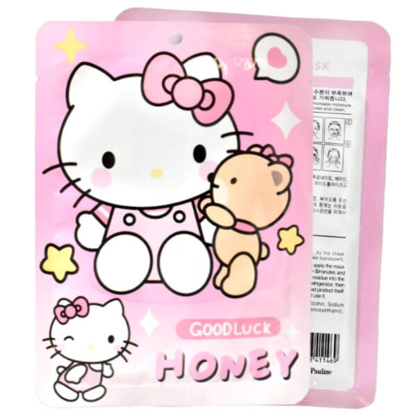 Mascarilla Facial de Colageno Portada Hello Kitty Rosa Good Luck Milion Pauline