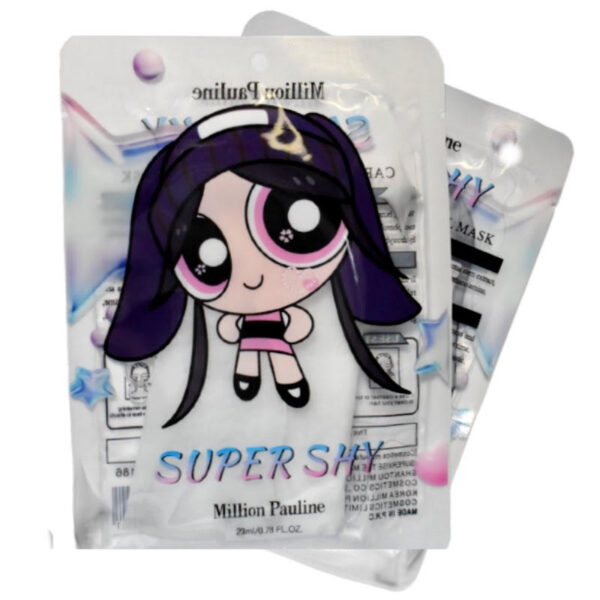 Mascarilla Facial de Colageno Portada Transparente Chica Superpoderosa Con Gorro Largo Pauline