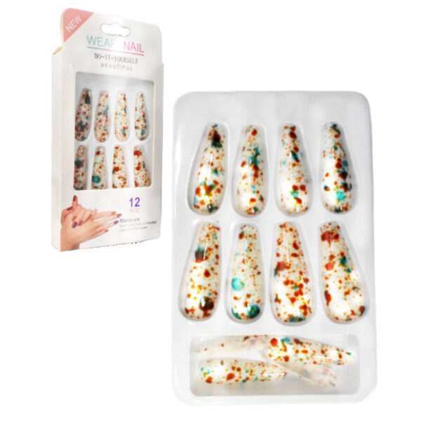 Uñas Press On Nails Wear Nail  12pcs