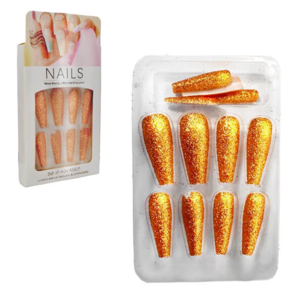 Uñas Press On Nails Natural Dressing 12pcs