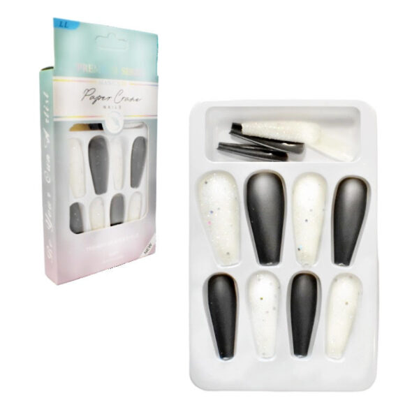 Uñas Press On Nails Paper Crane 12pcs