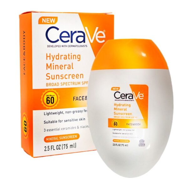 Protector Solar 60 SPF Con Hidratante Minerales CeraVe