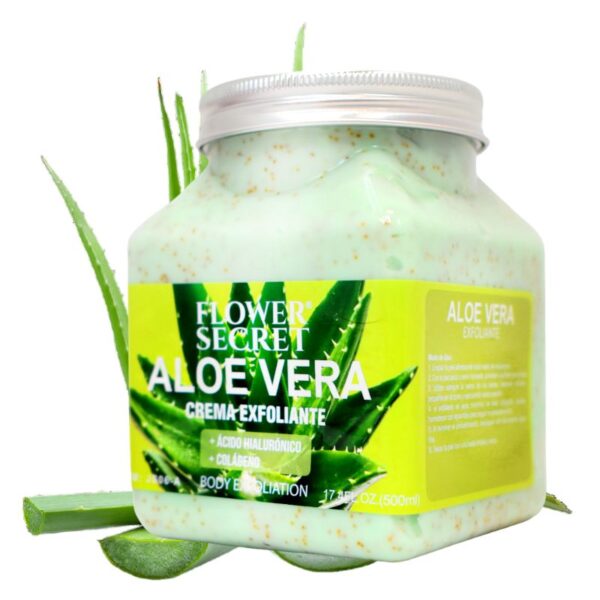 Exfoliante En Tarro Flower Secret De Aloe Vera 500Ml