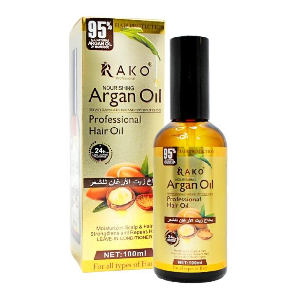 Aceite Para el Cabello Con Extracto de Argan Rako 100ml