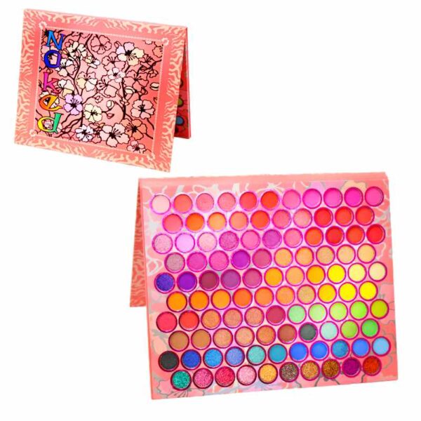 Sombras Naked de 105 Colores En Presentación Caja Rosa Con Estampado de Flores