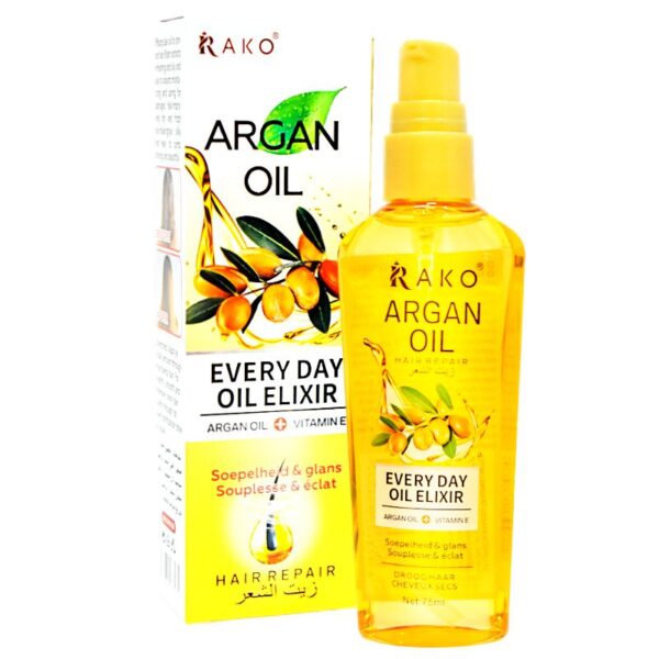 Gotas y capilares de Argan Con Vitamina E Para Reparación de Cabello