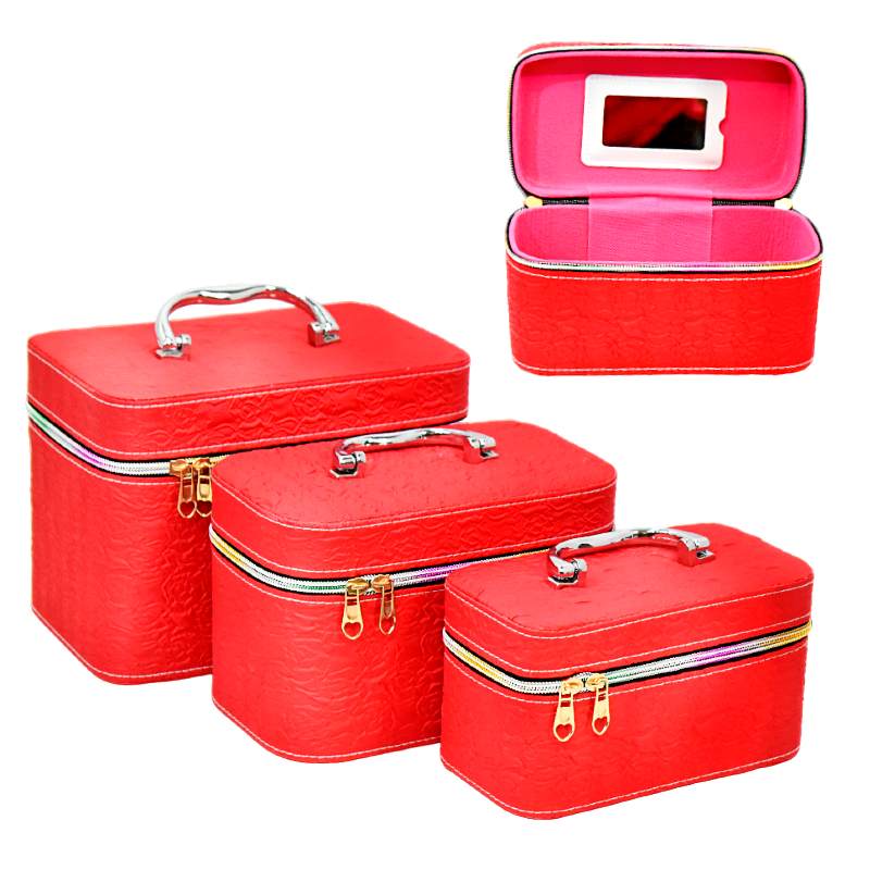 Cosmetiqueras De Uso Profesional Pink 3 En 1