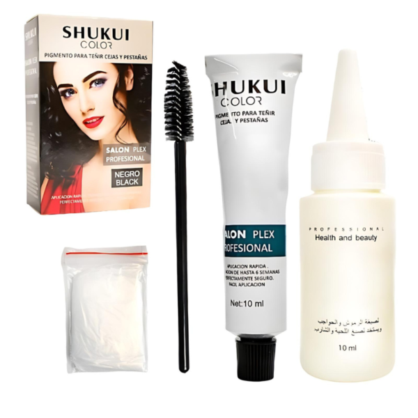 Pigmento para teñir cejas y pestañas SHUKUI NEGRO