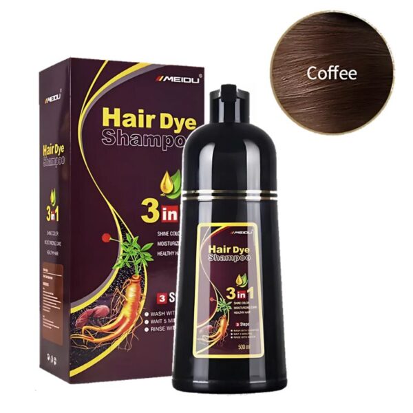 Shampoo con tinte Café 3 en 1 HIMEIDU 500ml