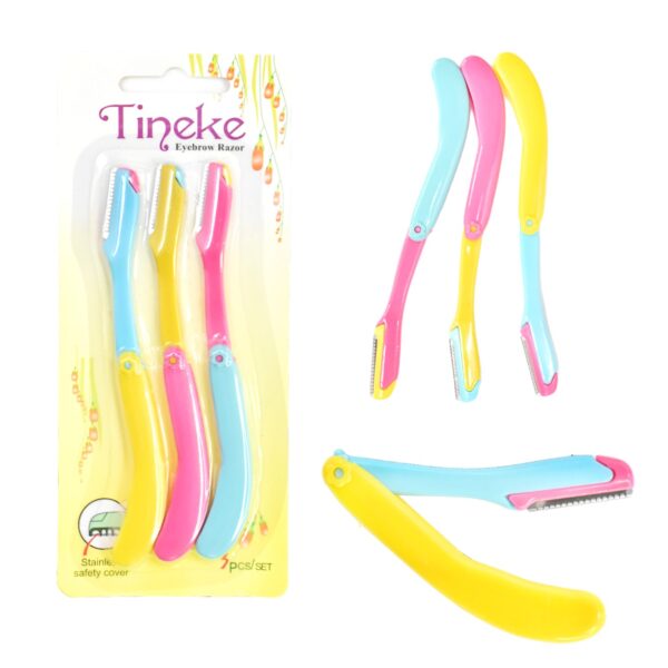 Set De Perfiladora Tineke Eyebrow Razor 3Pcs