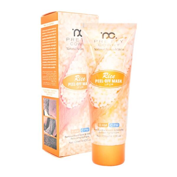Jabon Para Rostro y Mascarilla Facial Peel-Off Am Y Pm Con Extracto De Arroz Pretty Cowry Tubo De 120Ml